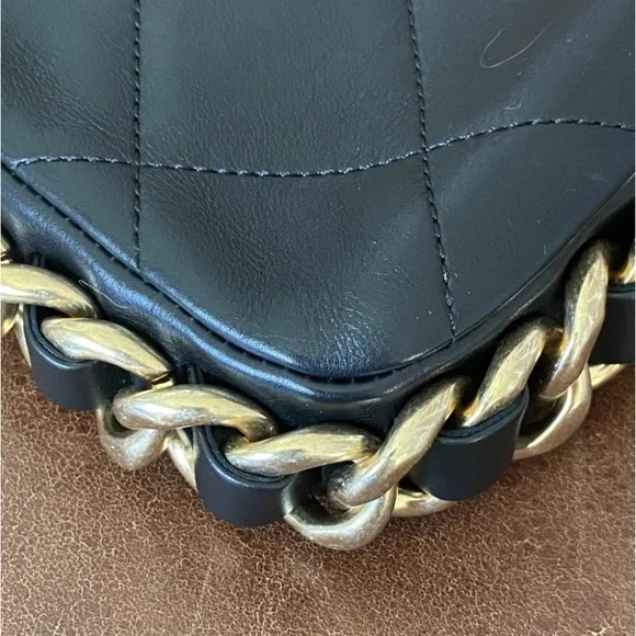 *SOLD* Chanel Framing Chain Flap Bag Quilted Calfskin Small - Picture 13 of 15